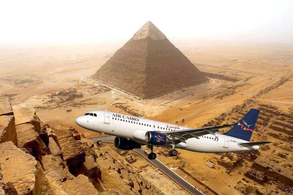 Hurghada Pyramiden Ausflug Flugzeug