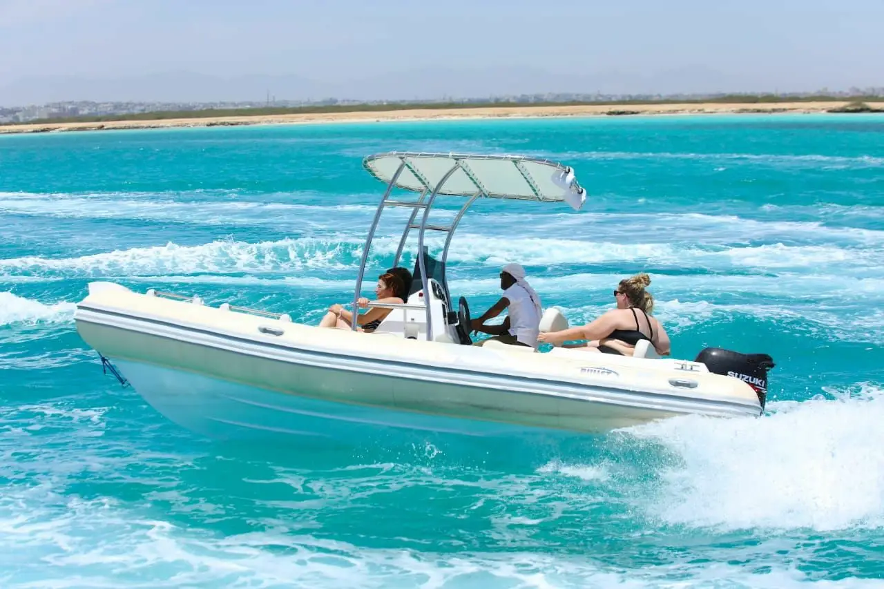 Paradise Insel schnorcheln tour Schnellboot